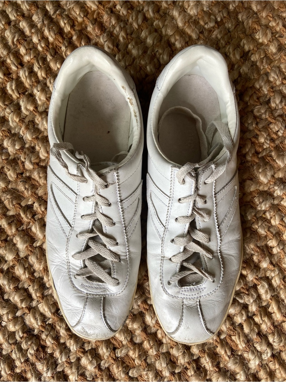 Tretorn Camden sneakers in white leather, size women's 9